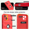 iPhone 15 Rugged Armor Hybird Silicone Back Cover Case Red