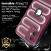 iPhone 12 Rugged Armor Hybird Silicone Back Cover Case Maroon