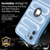 iPhone 12 Rugged Armor Hybird Silicone Back Cover Case Seria Blue