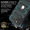 iPhone 15 Pro Rugged Armor Hybird Silicone Back Cover Case Black