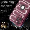 iPhone 13 Pro Rugged Armor Hybird Silicone Back Cover Case Maroon
