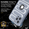 iPhone 14 Pro Rugged Armor Hybird Silicone Back Cover Case Light Grey