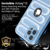 iPhone 13 Pro Max Rugged Armor Hybird Silicone Back Cover Case Seria Blue