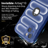 iPhone 15 Rugged Armor Hybird Silicone Back Cover Case Blue