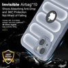 iPhone 15 Rugged Armor Hybird Silicone Back Cover Case Light Grey
