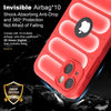 iPhone 15 Plus Rugged Armor Hybird Silicone Back Cover Case Red