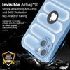 iPhone 15 Rugged Armor Hybird Silicone Back Cover Case Seria Blue