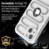 iPhone 14 Rugged Armor Hybird Silicone Back Cover Case White
