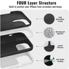 iPhone 15 Pro Liquid Silicone Microfiber Lining Soft Back Cover Case Black
