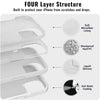 iPhone 15 Pro Max Liquid Silicone Microfiber Lining Soft Back Cover Case White