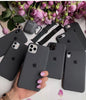 iPhone XS / X Liquid Silicone Soft Case inner Cloth Back Cover