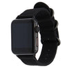 LiKGUS Apple Watch Band Loop Nylon NATO Matte Buckle Sport Series (7 / 6 / SE / 5 / 4 / 3) (45mm / 42mm / 44mm) Black