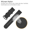 LiKGUS Apple Watch Band Loop Nylon NATO Matte Buckle Sport Series (7 / 6 / SE / 5 / 4 / 3) (45mm / 42mm / 44mm) Black