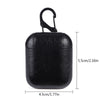 LiKGUS for Apple AirPods 1 & 2 Case Vintage Matte Leather Hook Cover  Luxury Protective (BLACK)