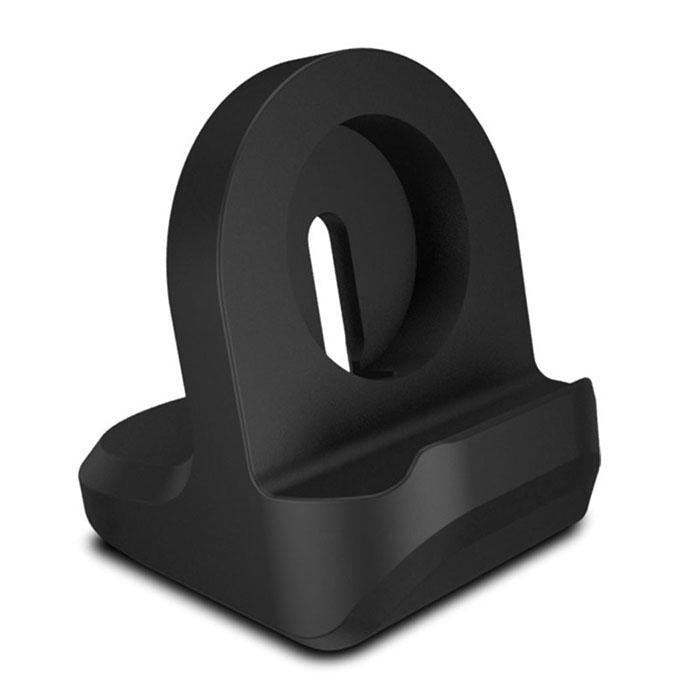 LiKGUS Apple Watch Stand, TPU Charging Station Dock All Watch Series 7 / 6 / SE/  5 / 4 / 3 (45mm / 44mm / 41mm / 40mm/ 42mm/ 38mm) Black
