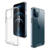 iPhone 12 Pro Max Crystal Clear Transparent Space Case With Metal Buttons PC Back Cover