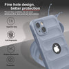 iPhone 15 Rugged Armor Hybird Silicone Back Cover Case Light Grey