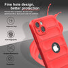 iPhone 14 Rugged Armor Hybird Silicone Back Cover Case Red