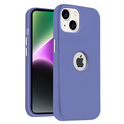 iPhone 14 Plus Original Leather Hybird Back Cover Case Lavender Grey
