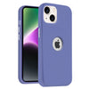 iPhone 15 Original Leather Hybird Back Cover Case Lavender Grey