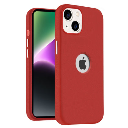 iPhone 14 Original Leather Hybird Back Cover Case Red