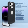 iPhone 14 Pro Max Heat Dissipation Grid Slim Back Cover Case Black