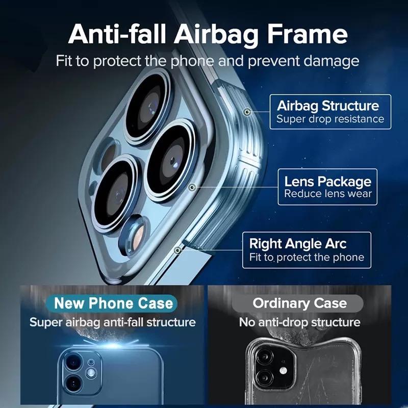 iPhone 12 Crome Lens Transparent Camera Protection Case TPU Soft Back Cover