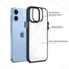 iPhone 11 New Ultra Hybird Transparent Skin Anti-Drop Metal Lens Protective Back Case Cover (Black)
