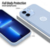 iPhone 12 Ultra Hybird Ring Silicone Matte Back Case Cover Anti-Shock Drop Protection (Serria Blue)