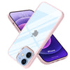 iPhone 11 New Ultra Hybird Transparent Anti-Drop Metal Lens Protective Back Case Cover(Sand Pink)
