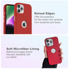 iPhone 14 Pro Original Leather Hybird Back Cover Case Red