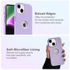 iPhone 14 Plus Original Leather Hybird Back Cover Case Elegant Purple