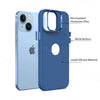 iPhone 14 Ultra Hybird Ring Silicone Matte Back Case Cover Anti-Shock Drop Protection (Royal Blue)
