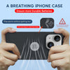 iPhone 13 Heat Dissipation Grid Slim Back Cover Case Black