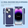 iPhone 15 Heat Dissipation Grid Slim Back Cover Case Blue