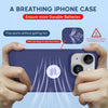 iPhone 14 Heat Dissipation Grid Slim Back Cover Case Lavender Grey