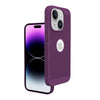 iPhone 14 Heat Dissipation Grid Slim Back Cover Case Deep Purple
