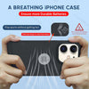 iPhone 12 Heat Dissipation Grid Slim Back Cover Case Black