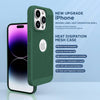 iPhone 15 Pro Heat Dissipation Grid Slim Back Cover Case Green