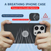 iPhone 15 Pro Heat Dissipation Grid Slim Back Cover Case Black