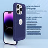 iPhone 15 Pro Max Heat Dissipation Grid Slim Back Cover Case Blue