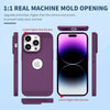 iPhone 15 Pro Heat Dissipation Grid Slim Back Cover Case Deep Purple