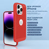 iPhone 15 Pro Heat Dissipation Grid Slim Back Cover Case Red