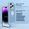 iPhone 15 Pro Heat Dissipation Grid Slim Back Cover Case Serria Blue