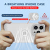 iPhone 15 Pro Heat Dissipation Grid Slim Back Cover Case White