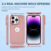 iPhone 15 Pro Heat Dissipation Grid Slim Back Cover Case Sand Pink