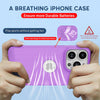 iPhone 15 Pro Heat Dissipation Grid Slim Back Cover Case Girlish Purple