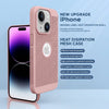 iPhone 15 Plus Heat Dissipation Grid Slim Back Cover Case Sand Pink