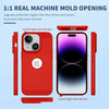 iPhone 15 Plus Heat Dissipation Grid Slim Back Cover Case Red