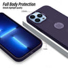 iPhone 12 Pro Ultra Hybird Ring Silicone Matte Back Case Cover Anti-Shock Drop Protection (Deep Purple)